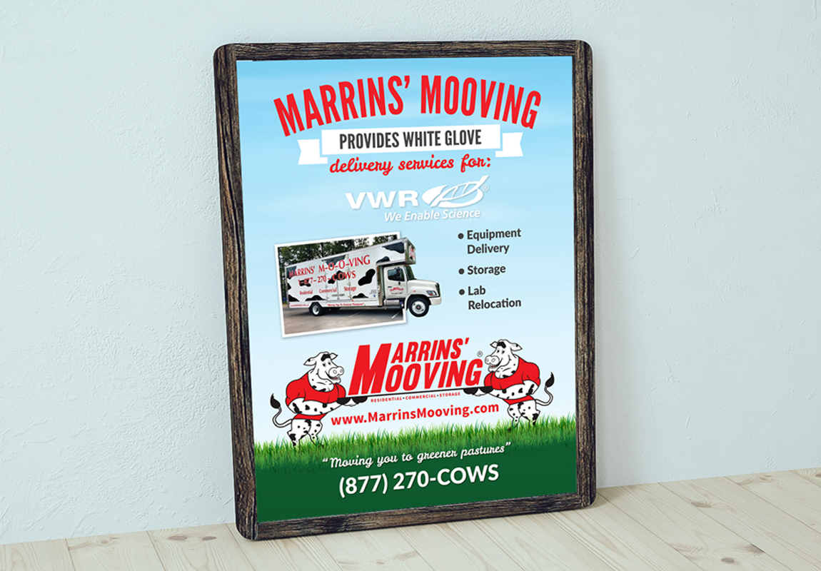 Raleigh Design Graphics Poster White Glove Marrins Mooving