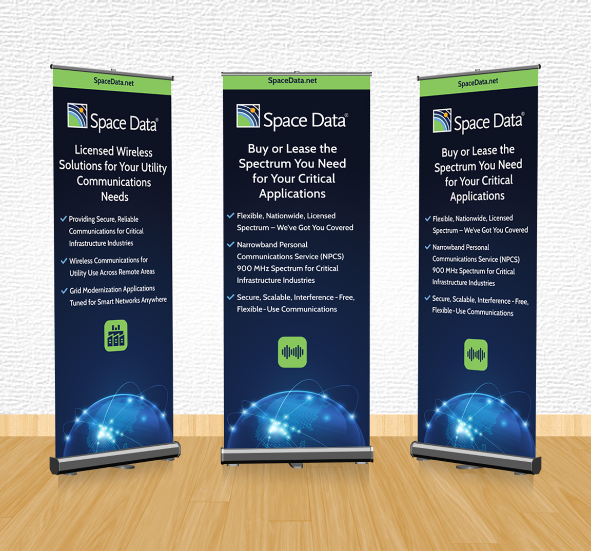 Raleigh Graphic Design Information Technology Spectrum Services Banners