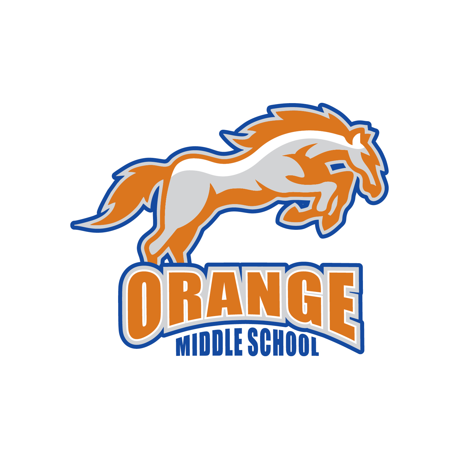 Raleigh Logo Designer Orange Middle School Public Education
