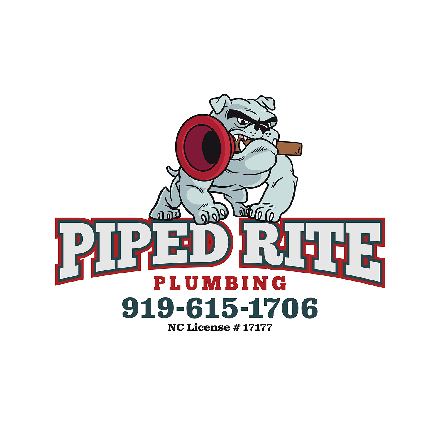 Raleigh Logo Designer Plumbing Piped Rite Plumbing