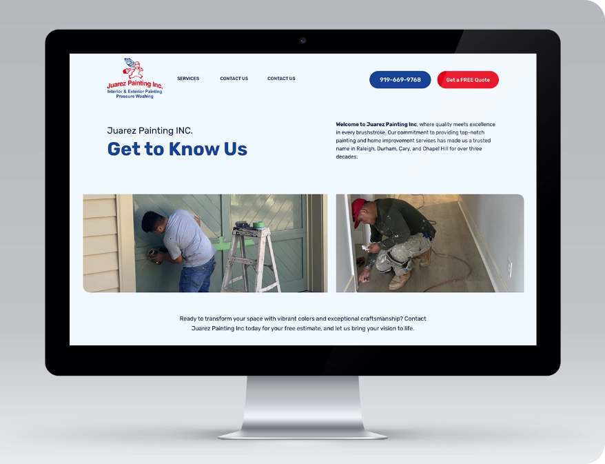 Raleigh Web Design Painting Company Juarez Painting About Us