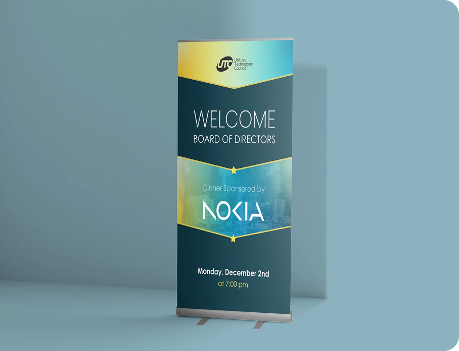 Board Of Directors Dinner Sign Nokia Mockup