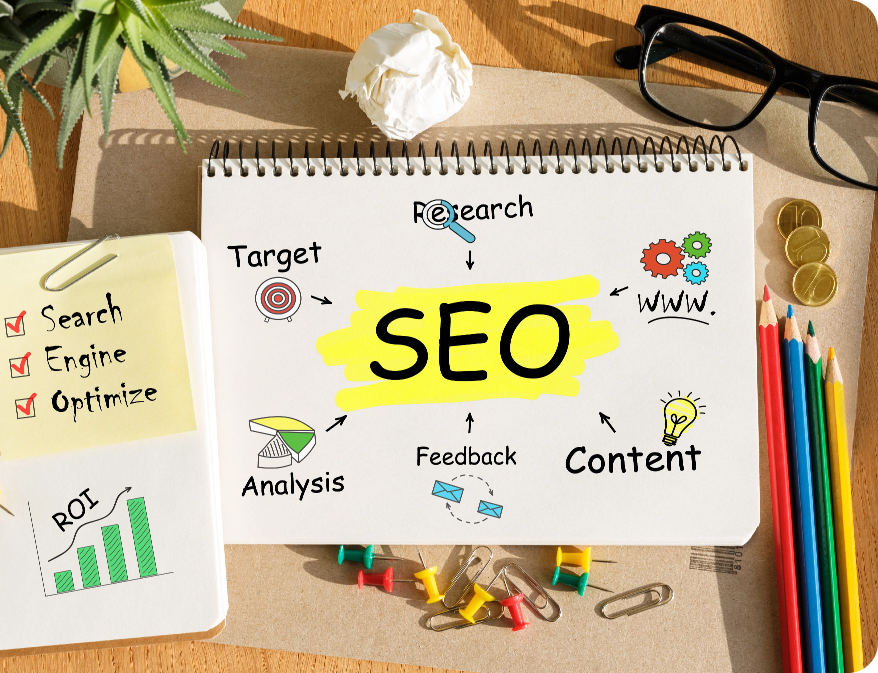 Notebook With Tolls Notes About Seo