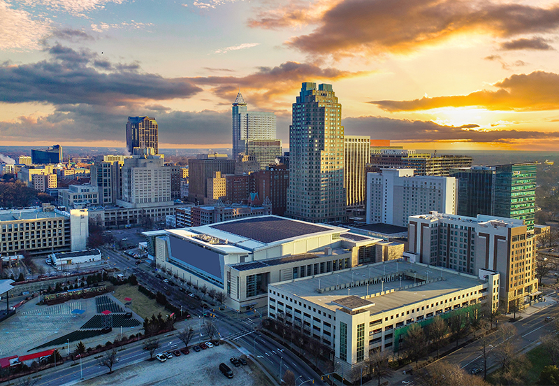 Downtown Raleigh North Carolina Usa Skyline Aerial Downtown Raleigh North Carolina Usa Skyline Aerial