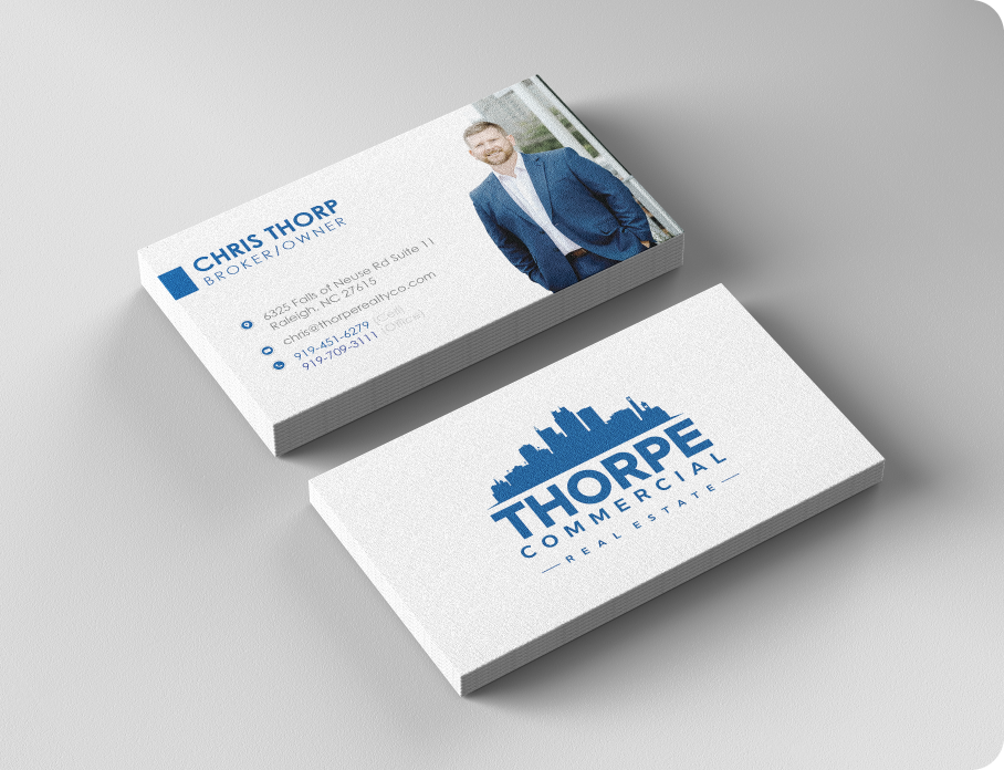 Thorpe Commercial Real Estate Business Cards