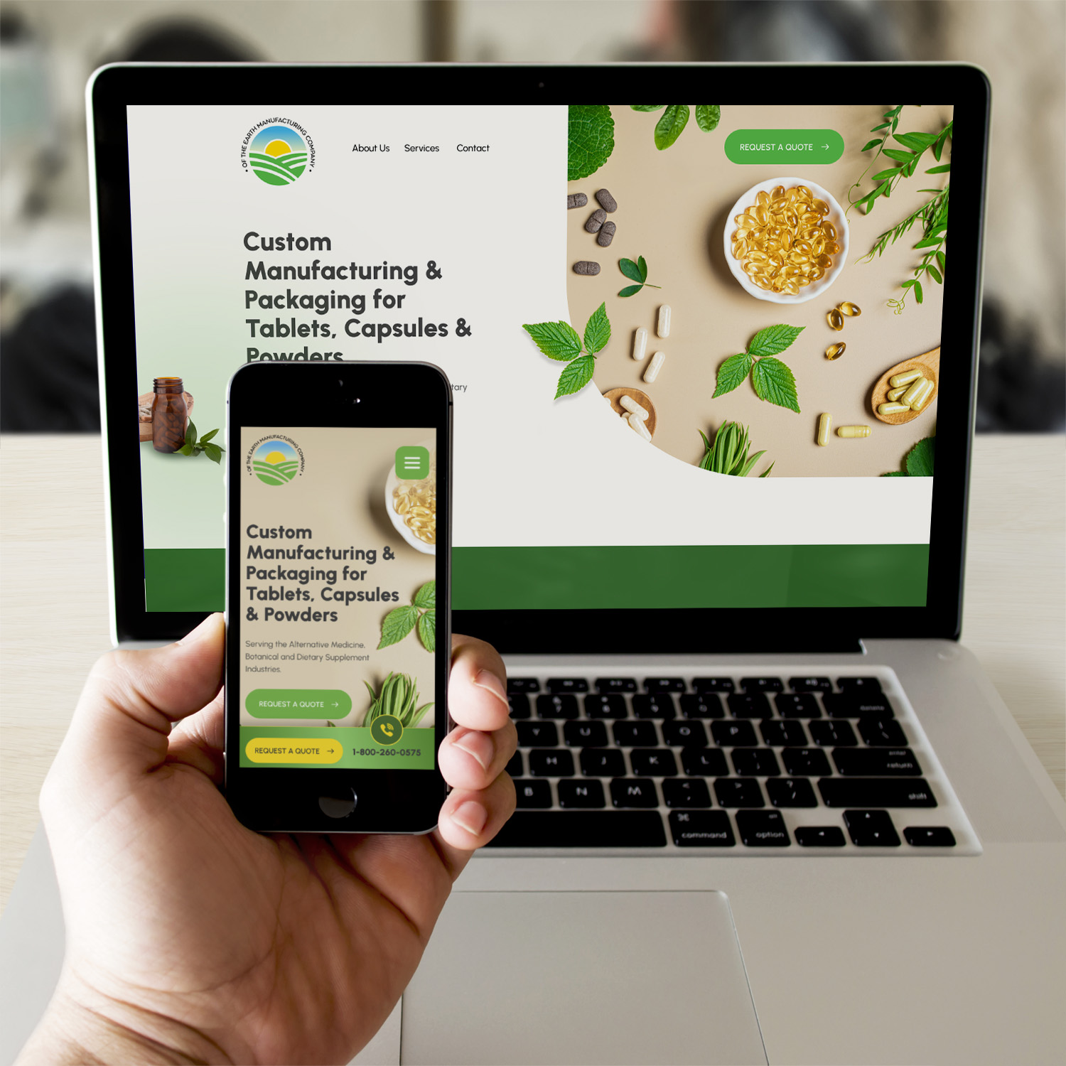 Raleigh Web Design Contract Manufacturing Of The Earth Manufacturing Company