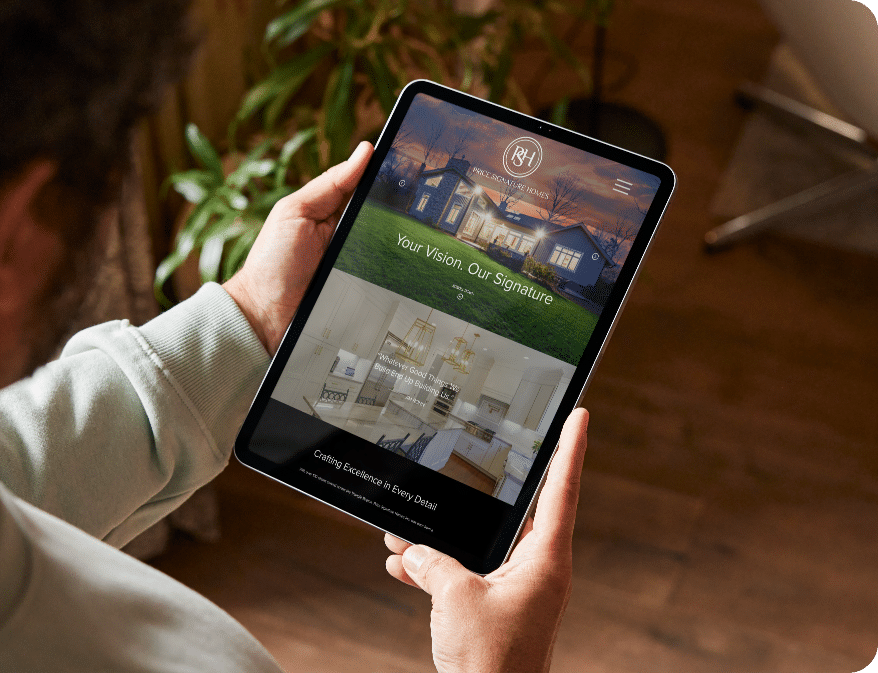 Raleigh Web Design Home Construction Builder Desktop