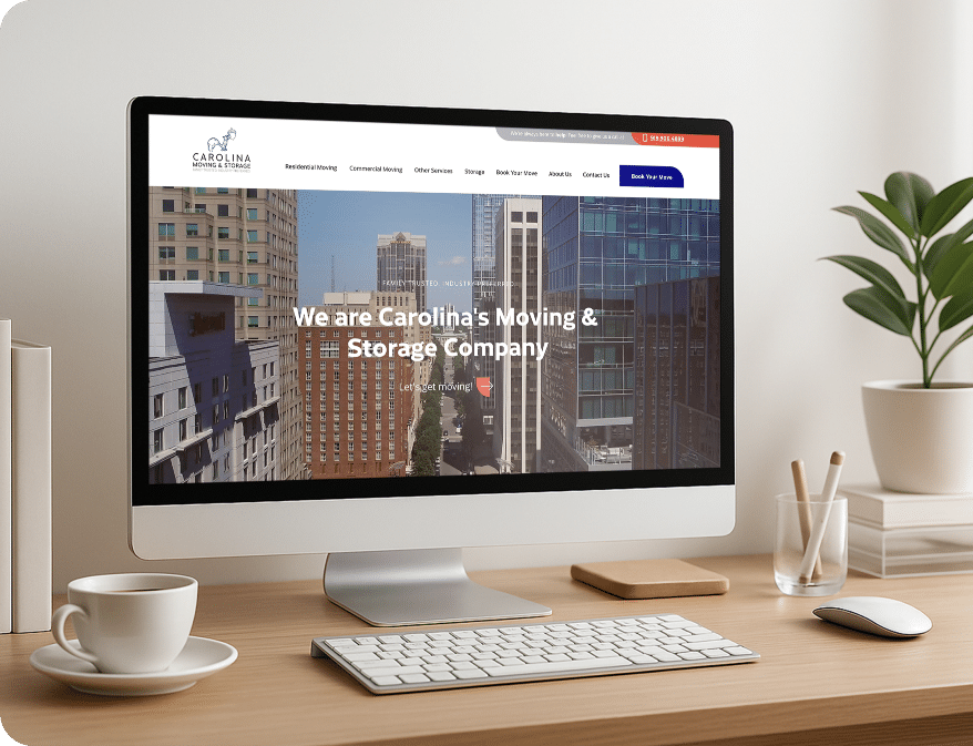 Raleigh Web Design Moving Storage Company Carolina Moving And Storage Desktop New