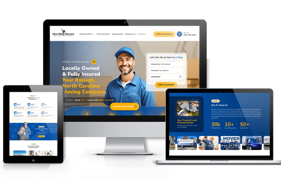Raleigh Web Design Moving Storage Company Carolina Moving And Storage