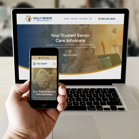 Raleigh Web Design Senior Care Raleigh Holly Senior