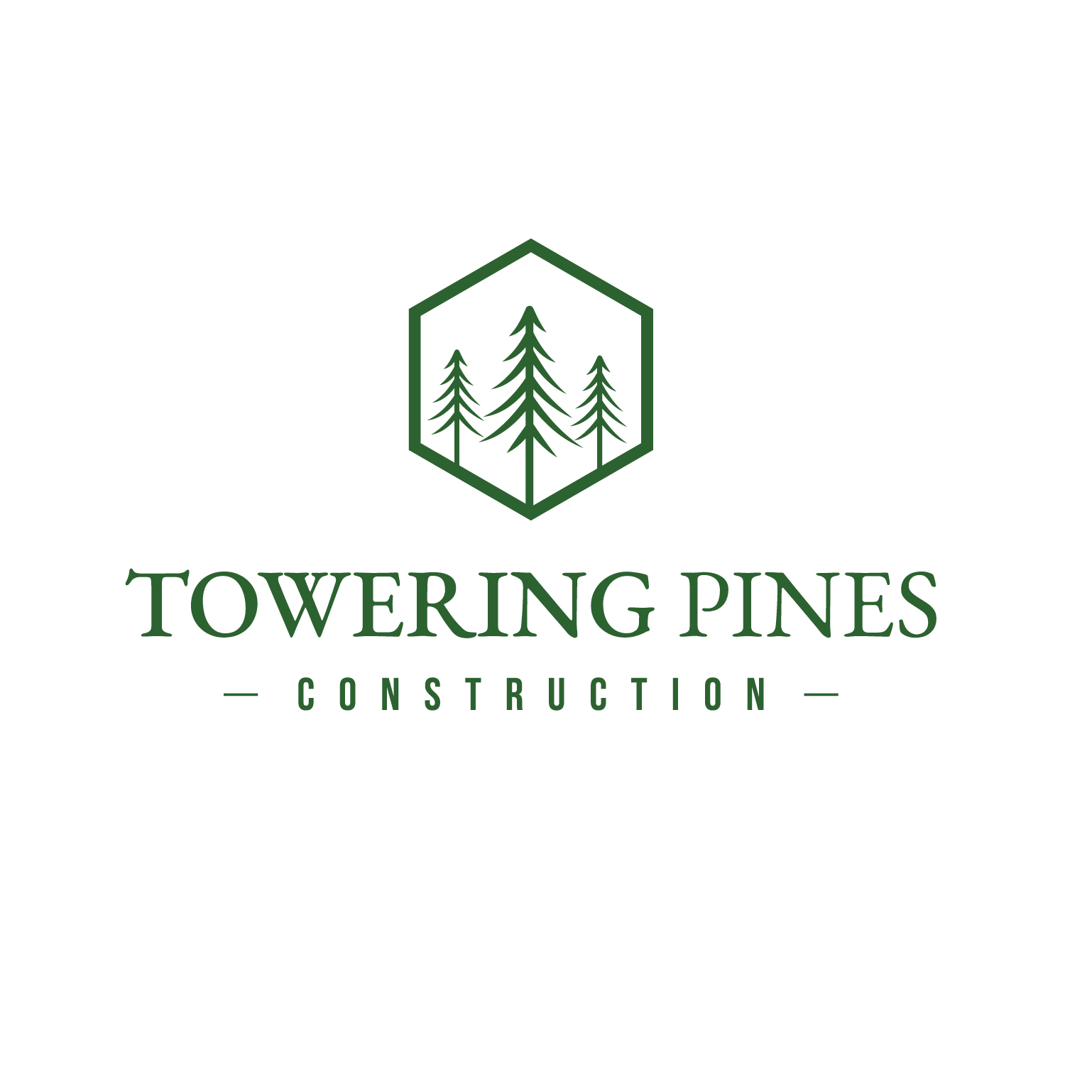 Raleigh Logo Designer Construction Logo Tower Pines Construction 1