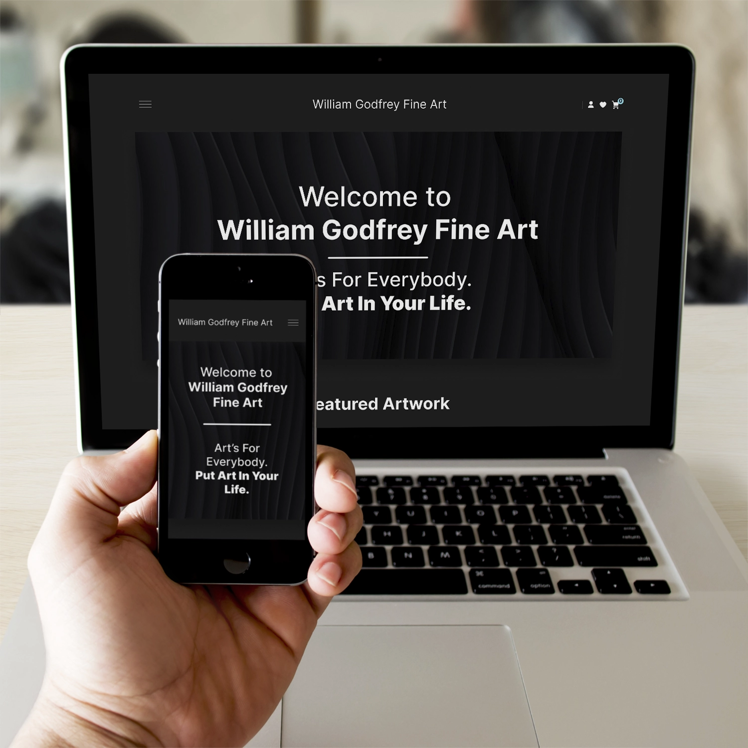 Raleigh Web Design Art Ecommerce William Godfrey Fine Art