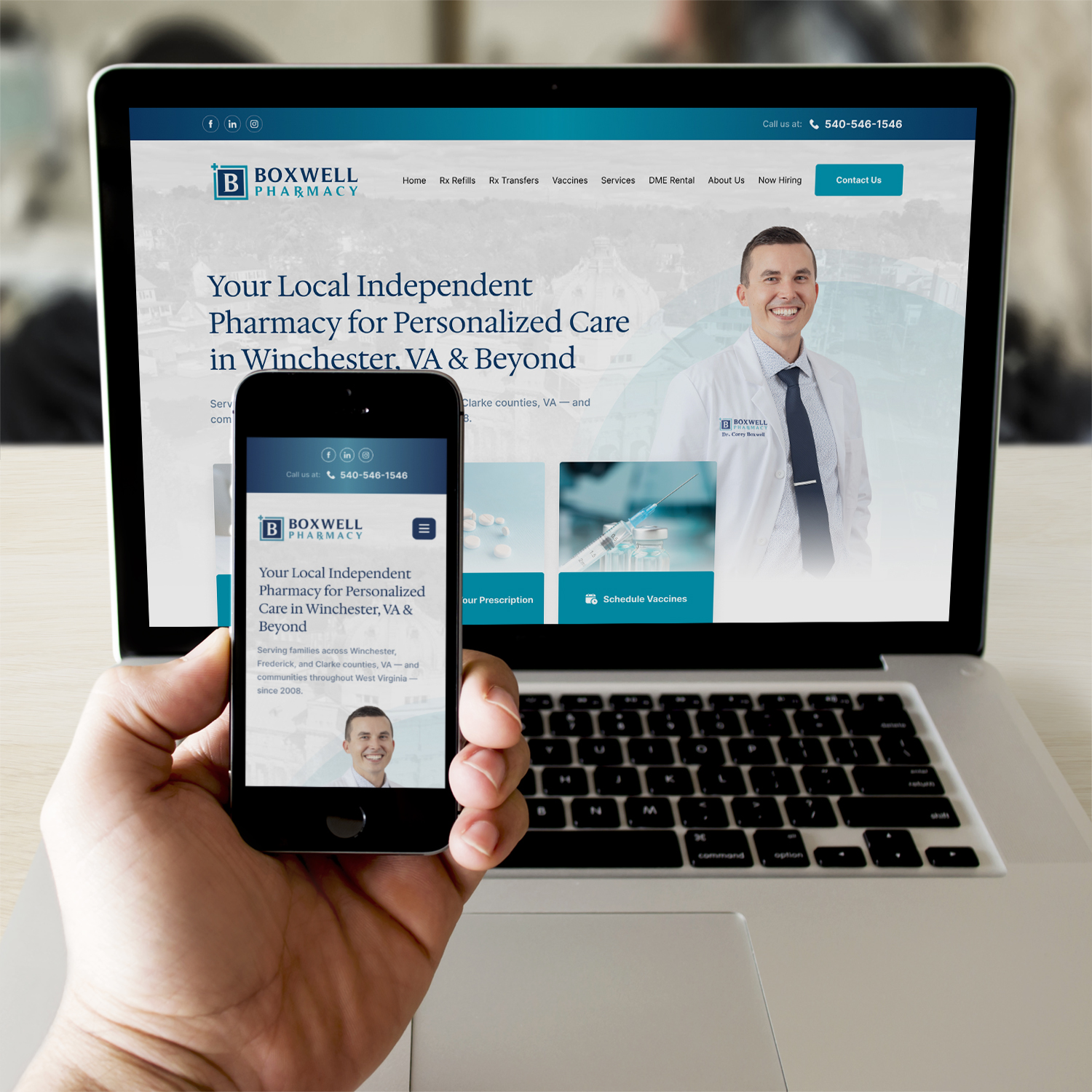 Raleigh Web Design Pharmacy Retail Winchester Va Boxwell Pharmacy