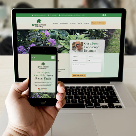 Raleigh Web Design Landscape And Hardscape Grass Roots Landscape Home