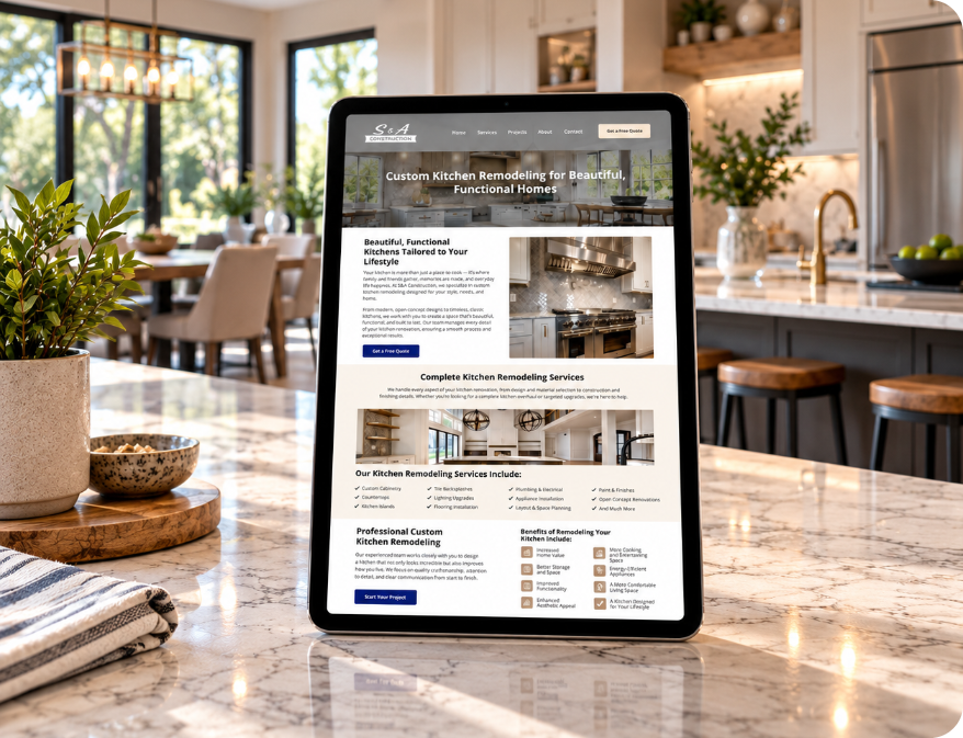 Website Design Construction Tablet 04 Website Design Construction Tablet 04